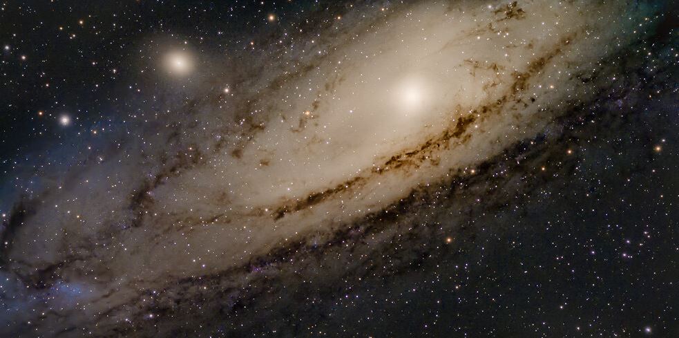 Andromeda Galaxy with Telescopes
