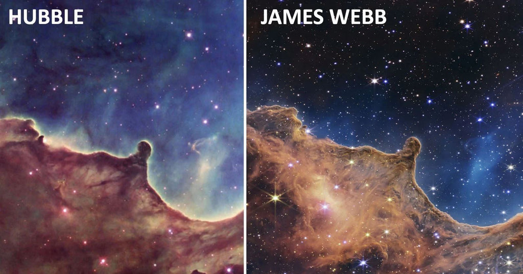James Webb Space Telescope vs Hubble