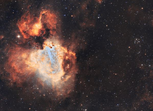 Omega Nebula Location Size Distance