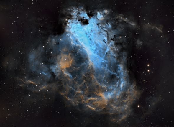 Swan Nebula Size