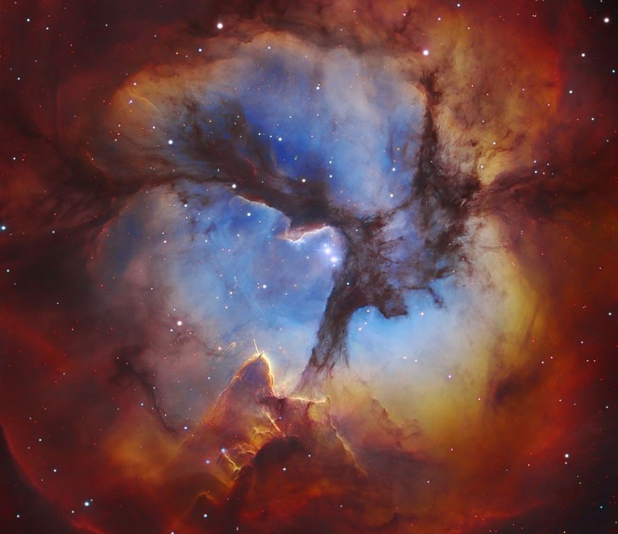 How was the Trifid Nebula formed?