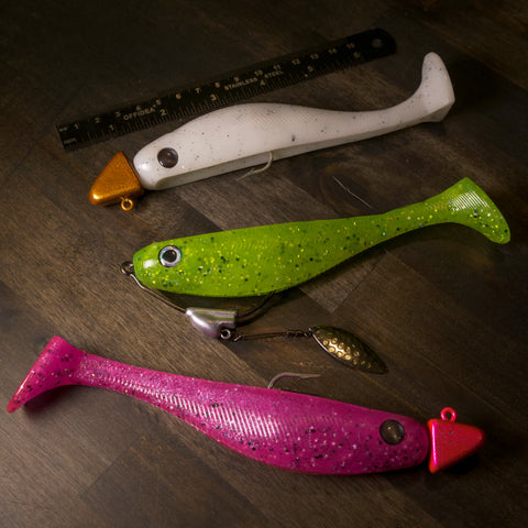 2 Pack - Hand Poured Big Azz Paddle Tails (Rig em however you want) –  Davy Jones Bait Co