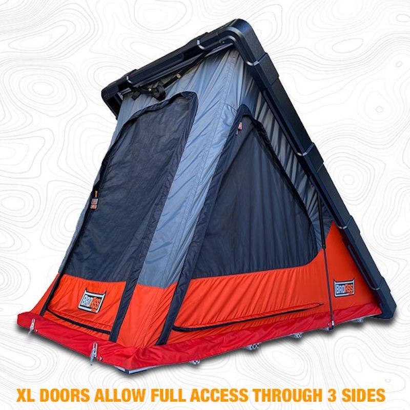 RUGGED Rooftop Tent (Universal Fit) w/ Top Crossbars