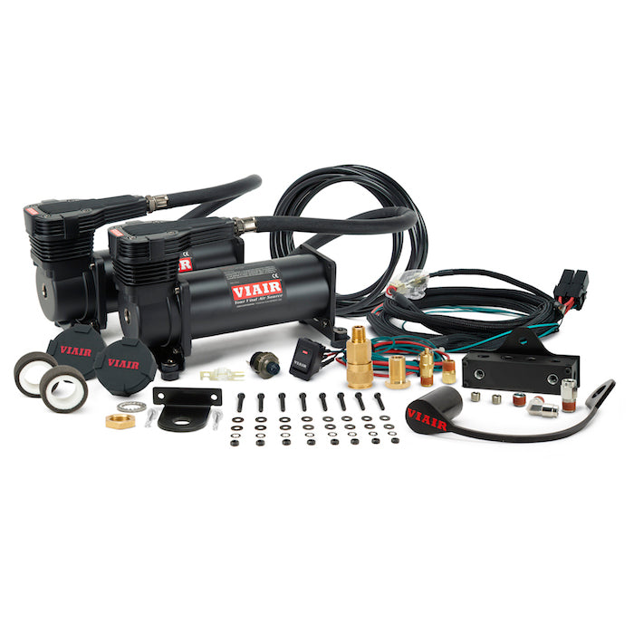 Dual Stealth Black 485 Viair Mounted System, 200PSI