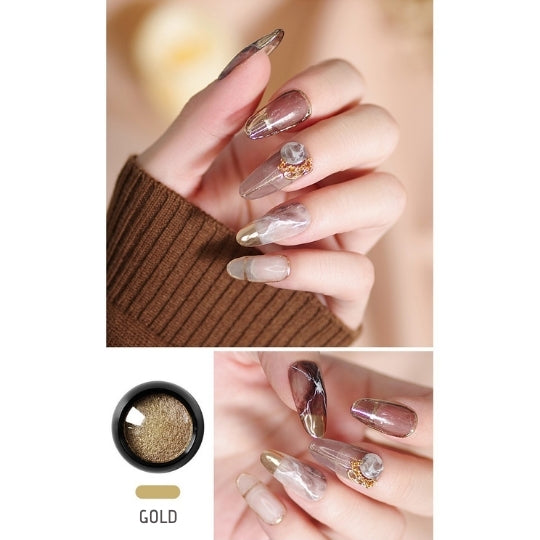 Nail Art Leaf Foil Gold and Silver — NSI Australia