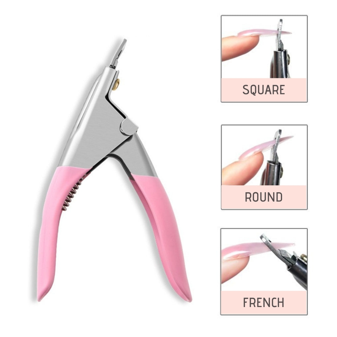 Acrylic Art Manicure Nail Tip Clipper Stainless Steel U - Temu Canada