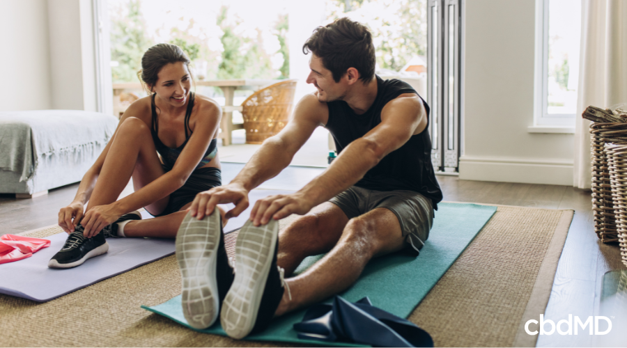 Couple Working Out for Healthy Resolutions