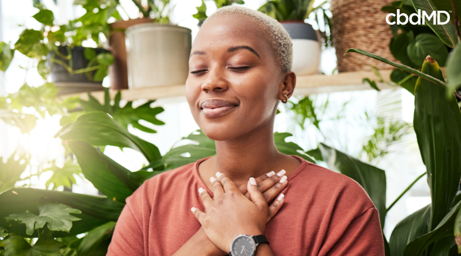 Woman Practicing Mindfulness for Improved Mental Health