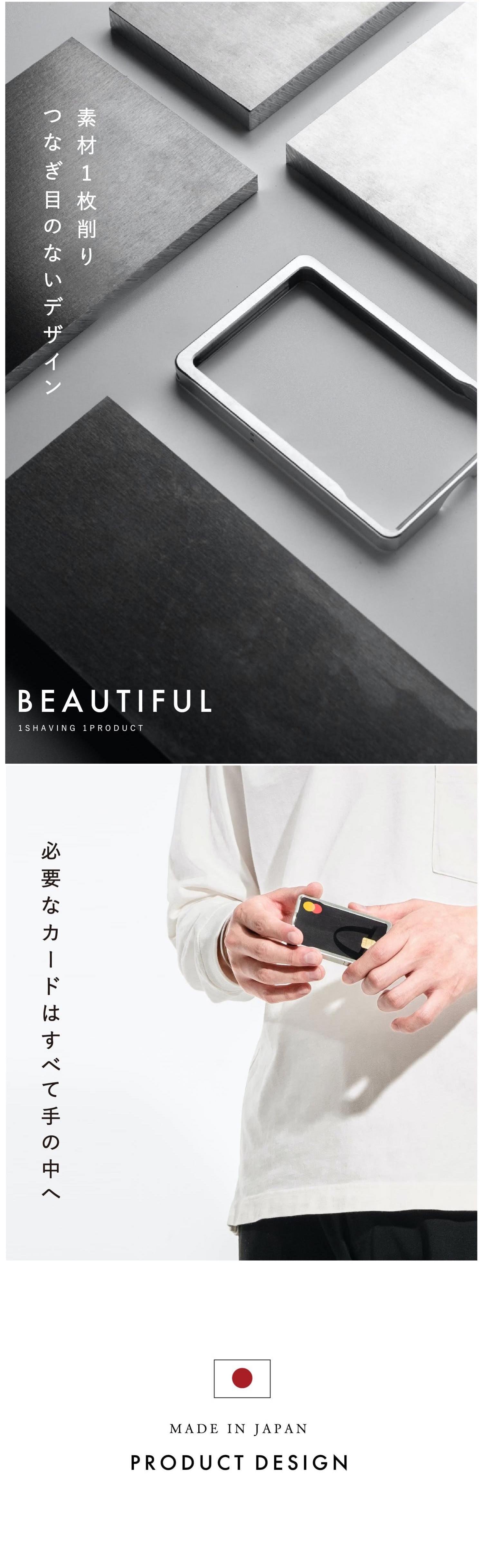NIUM CLASSIC ニウムクラシック 次世代フレーム型 日本製 アルミ削り出し カードケース ミニマリスト マネークリップカード