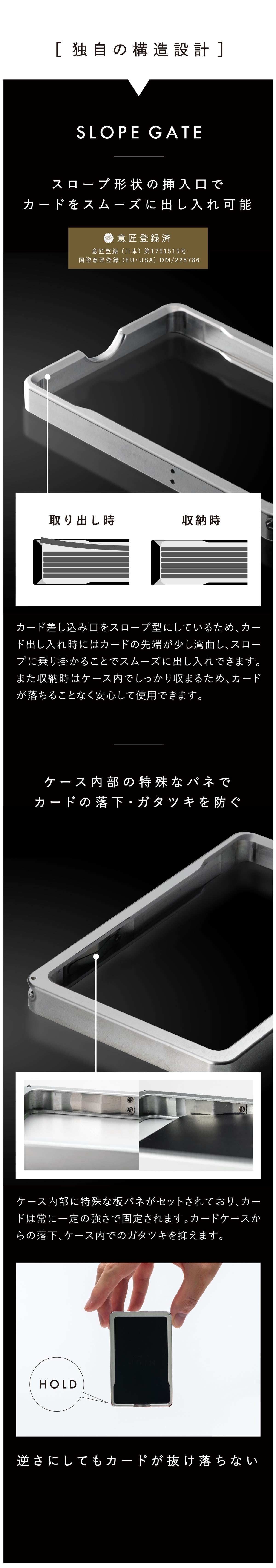 NIUM CLASSIC ニウムクラシック 次世代フレーム型 日本製 アルミ削り出し カードケース カードが落ちない