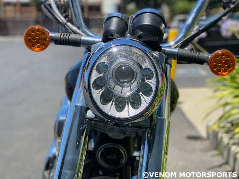 Venom Lifan Lycan V16 EFI LF250-D V-twin headlight view