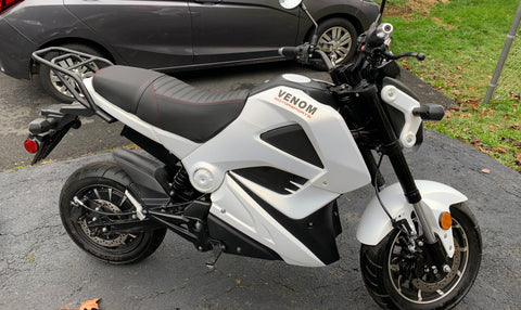 Venom Motorsports electric grom motorcycle e vader 2000 watts