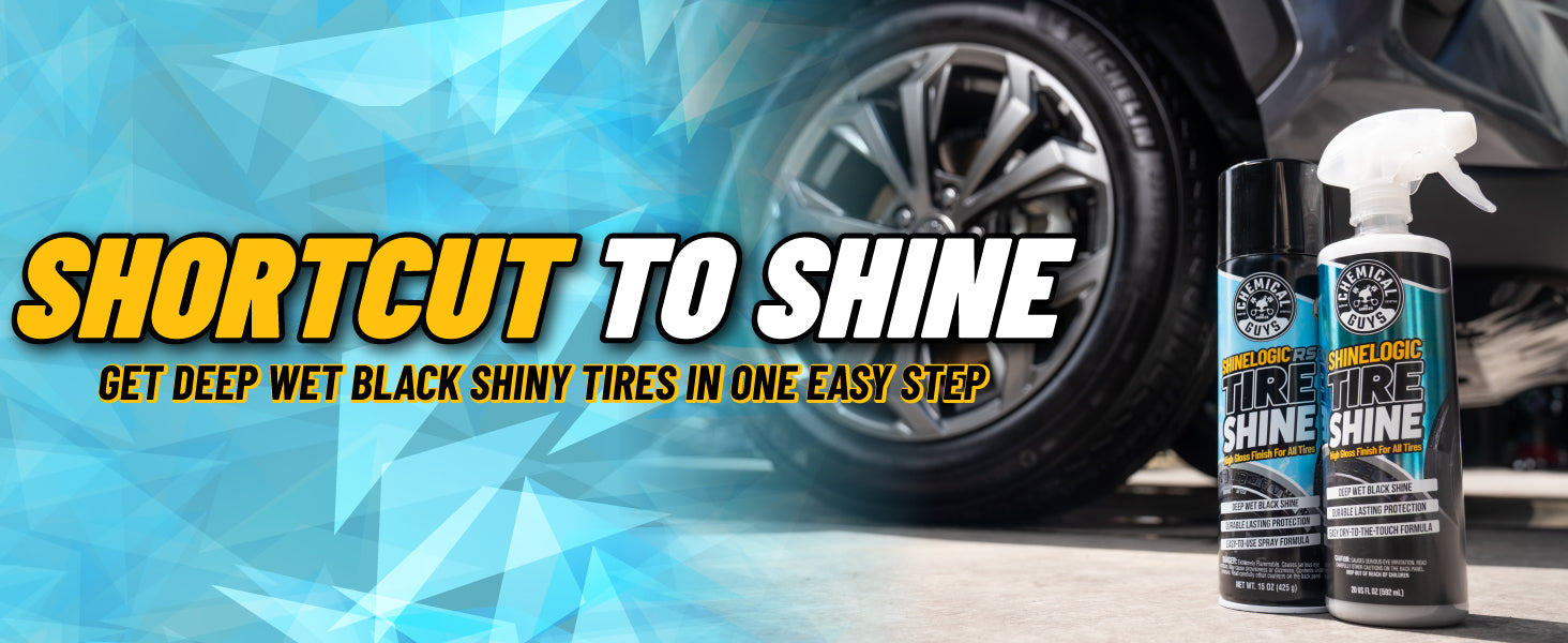 Shortcut to Shine: Get Deep Wet Black Shiny Tires in one Easy Step