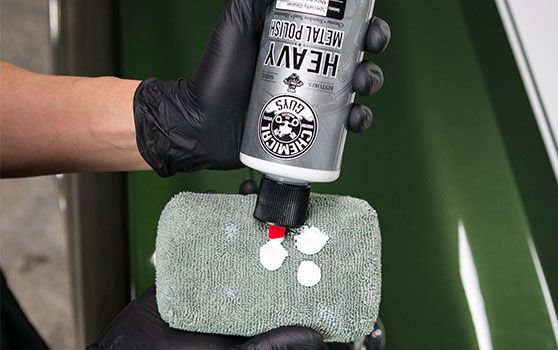 Adding Heavy Metal Polish to a Microfiber Applicator