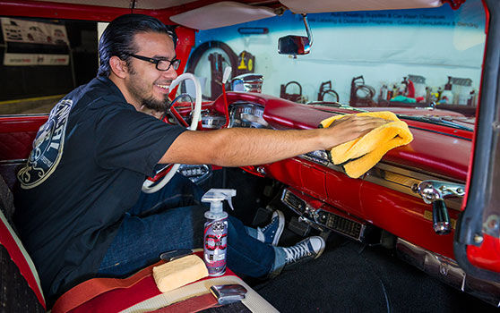 Buffing Inside of a Classic Car