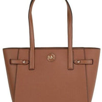 Michael Kors Portia Sunset Rose Small Suede Leather Tote Grab Bag