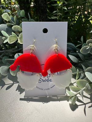 Santa in Hat Earrings - Oh My Sweetie