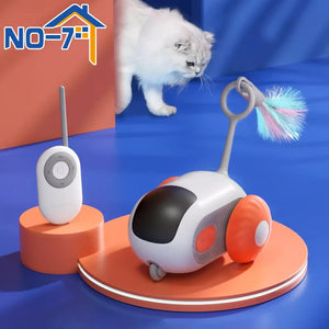 Smart Interactive Automatic & Remote-Controlled Cat Toy Car Gift - Petful Mode