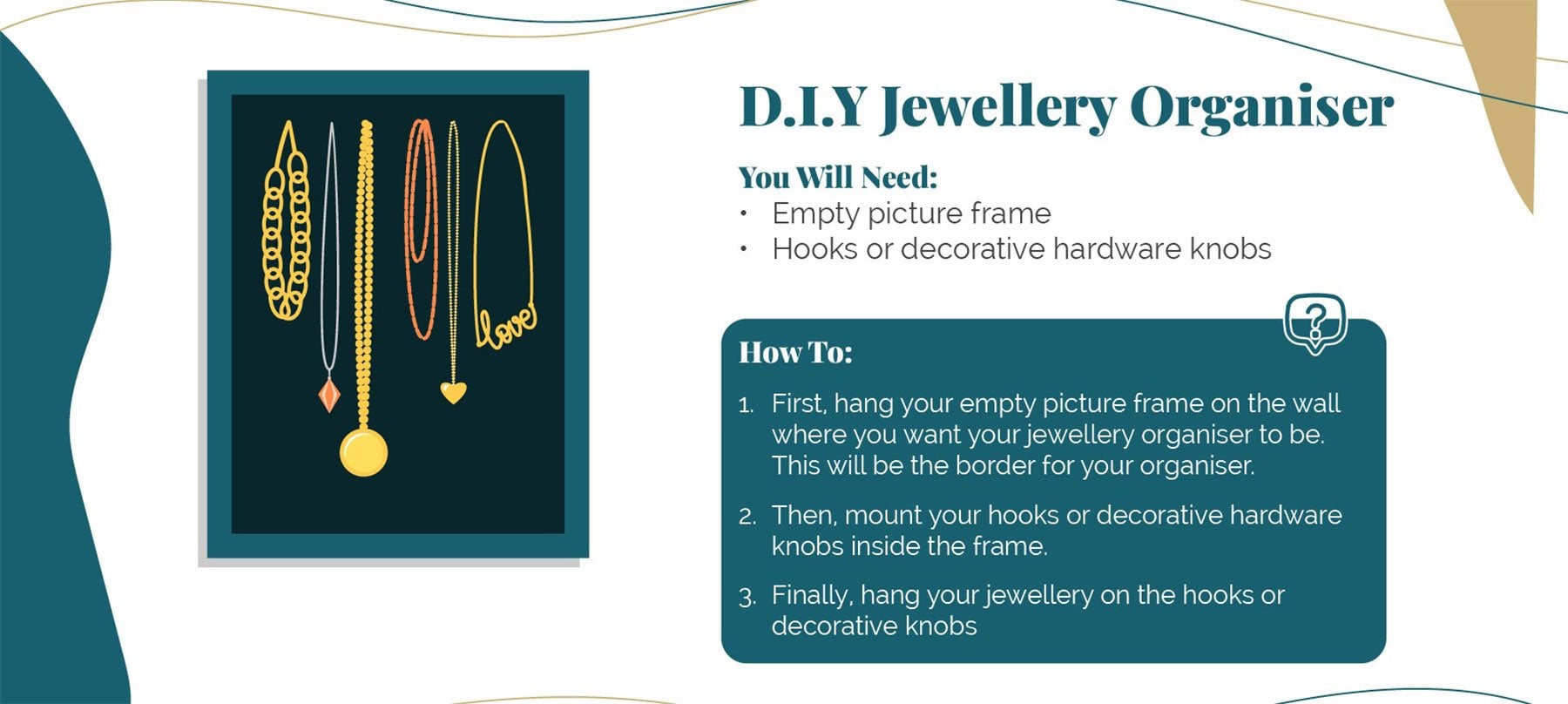 D.I.Y Jewellery Organiser