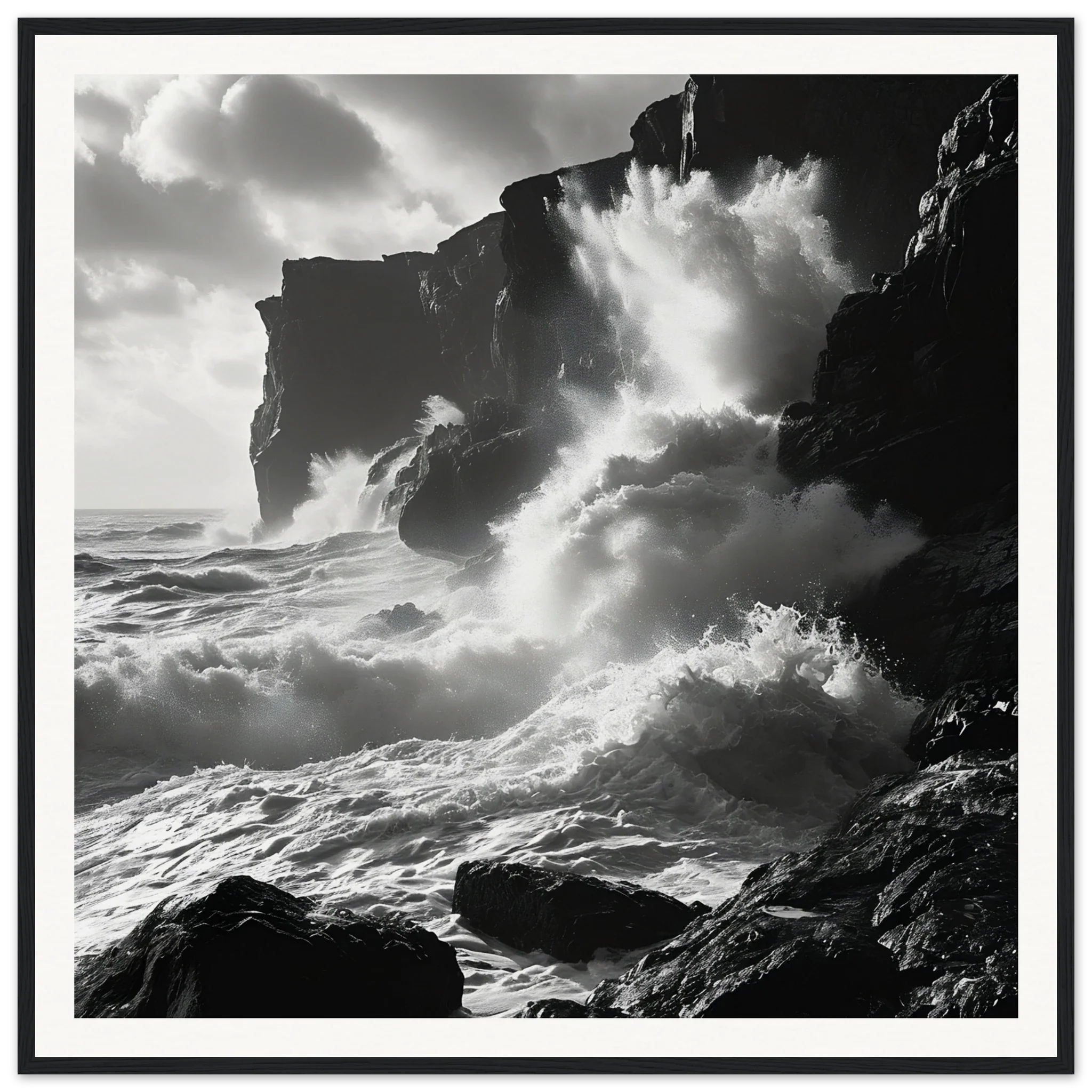 Ephemeral Stone Symphony - Framed Print