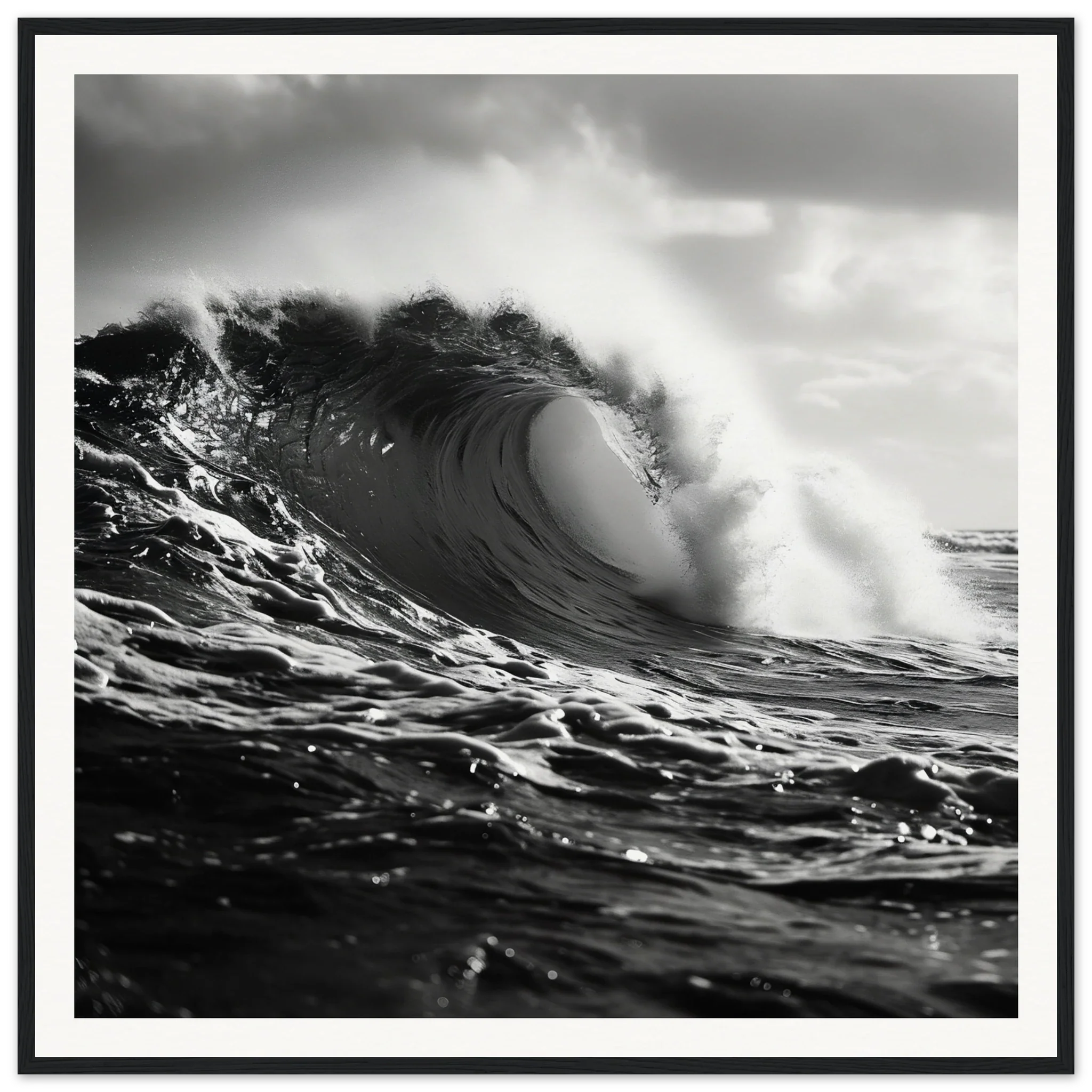 Tidal Convergence Whisper - Framed Print
