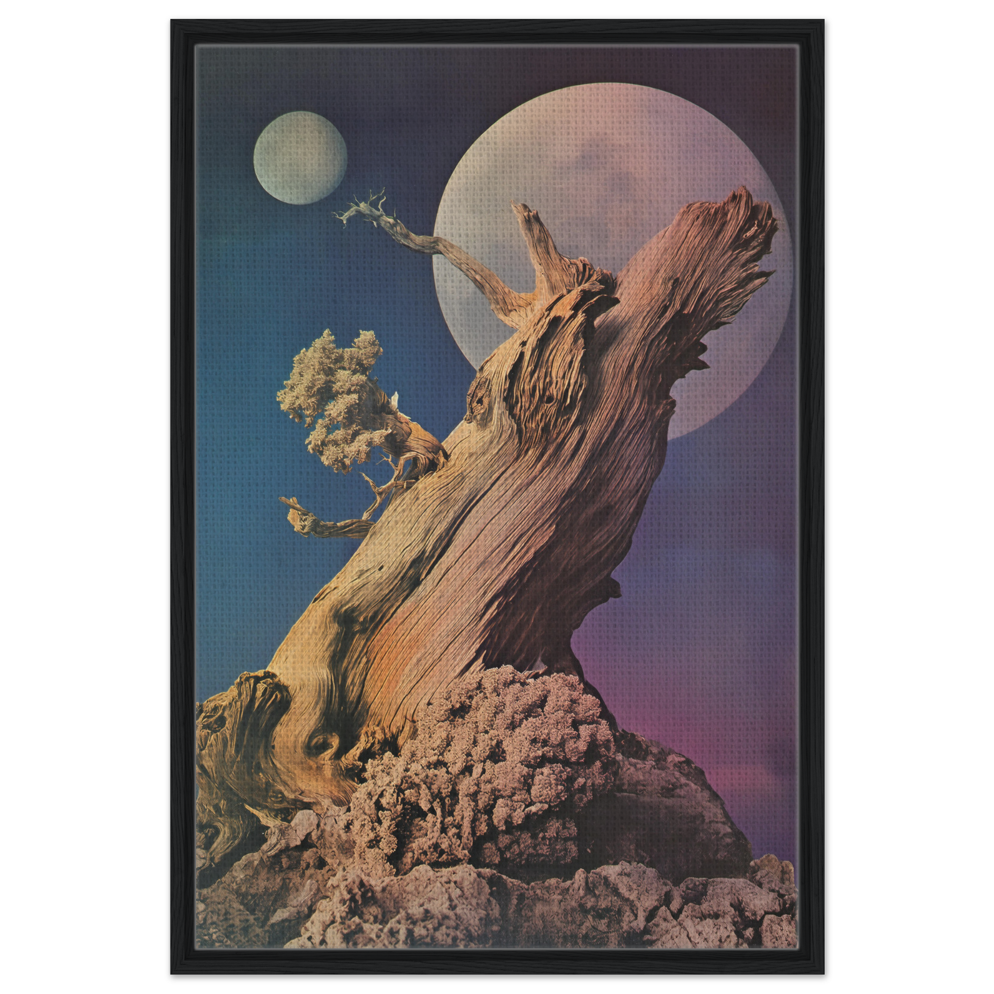 Lunar Tree Epiphany - Framed Canvas
