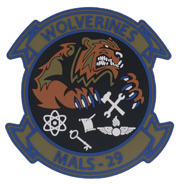 Officially Licensed USMC MALS-29 Wolverines 2018 Patch – MarinePatches ...