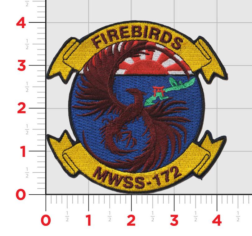 Officially Licensed USMC MWSS-172 Firebirds Patch – Military, Law ...
