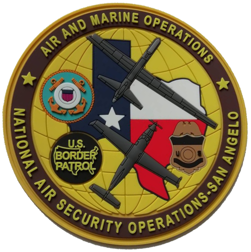 CBP NASOC San Angelo Air & Marine PVC Patches – MarinePatches.com ...