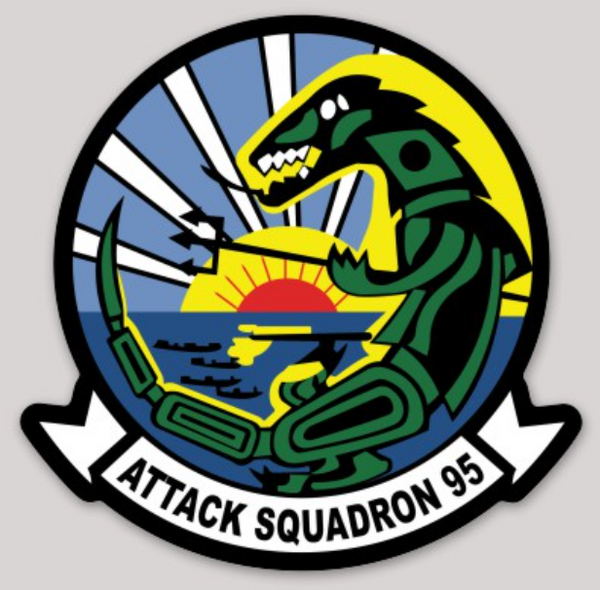 US Navy VA95 Green Lizards Sticker Custom