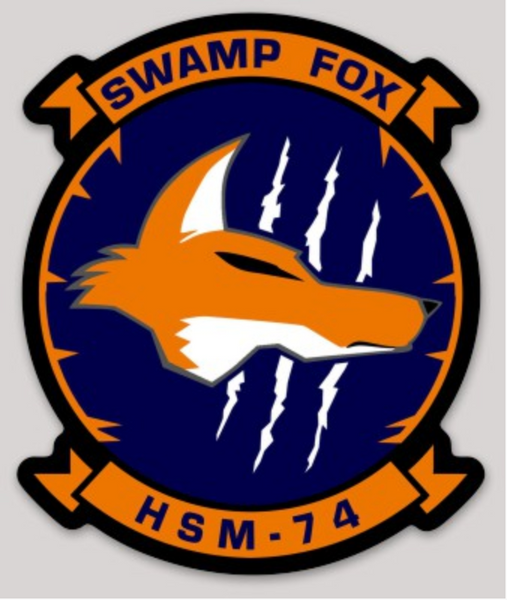 Officially Licensed HSM74 Swamp Fox Squadron Sticker MarinePatches