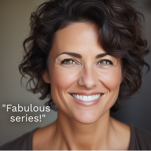Smiling woman saying "Fabulous Series"