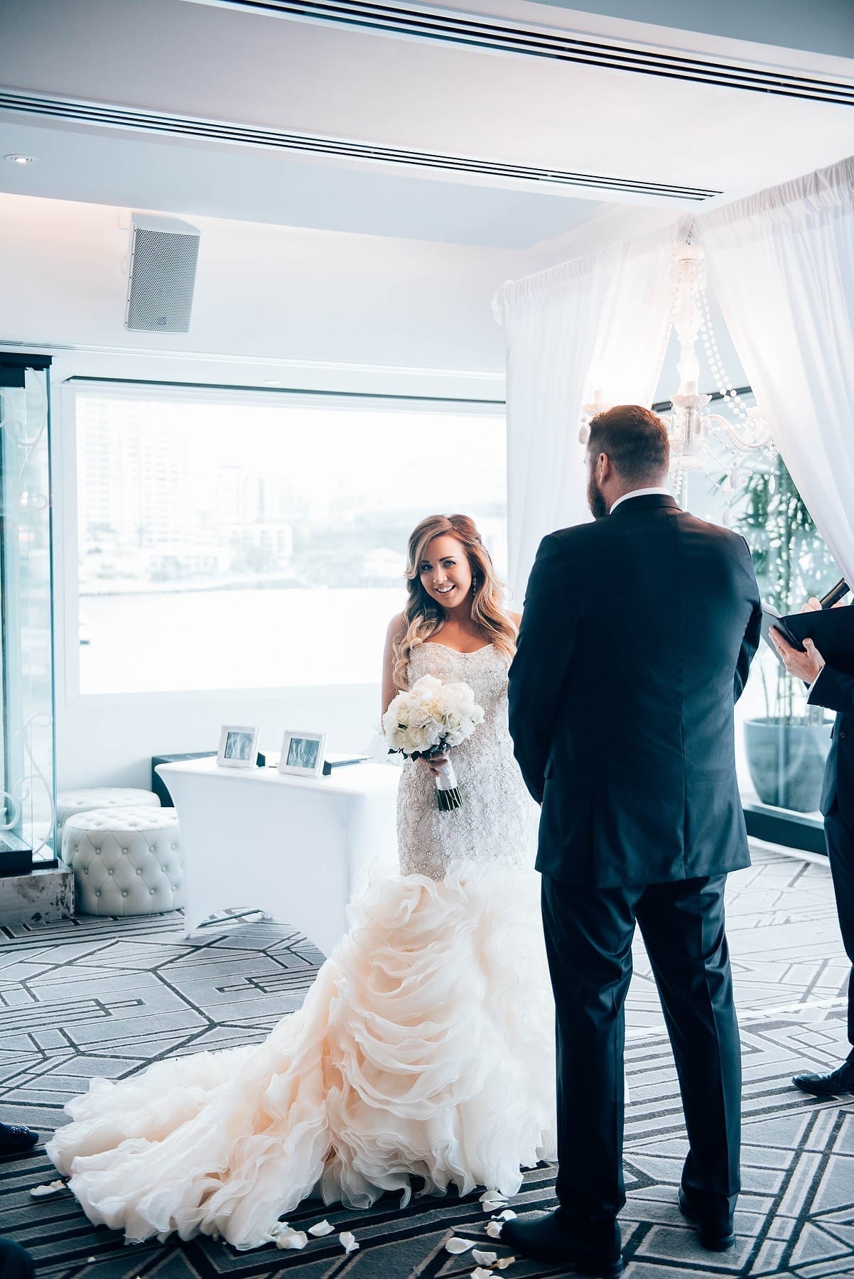 Chloe & Phil's Real Wedding | White Lily Couture Bride