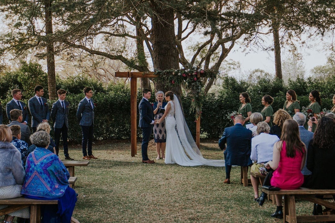 Ceremony styling for a Toowoomba wedding