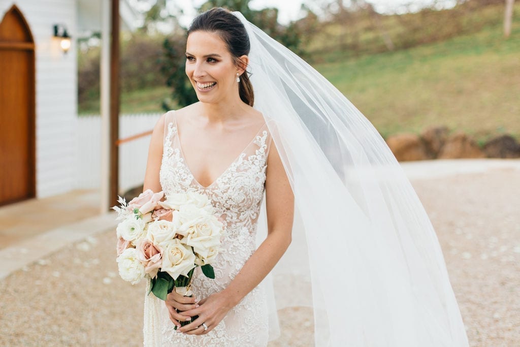 Caitlin's beaded wedding dress