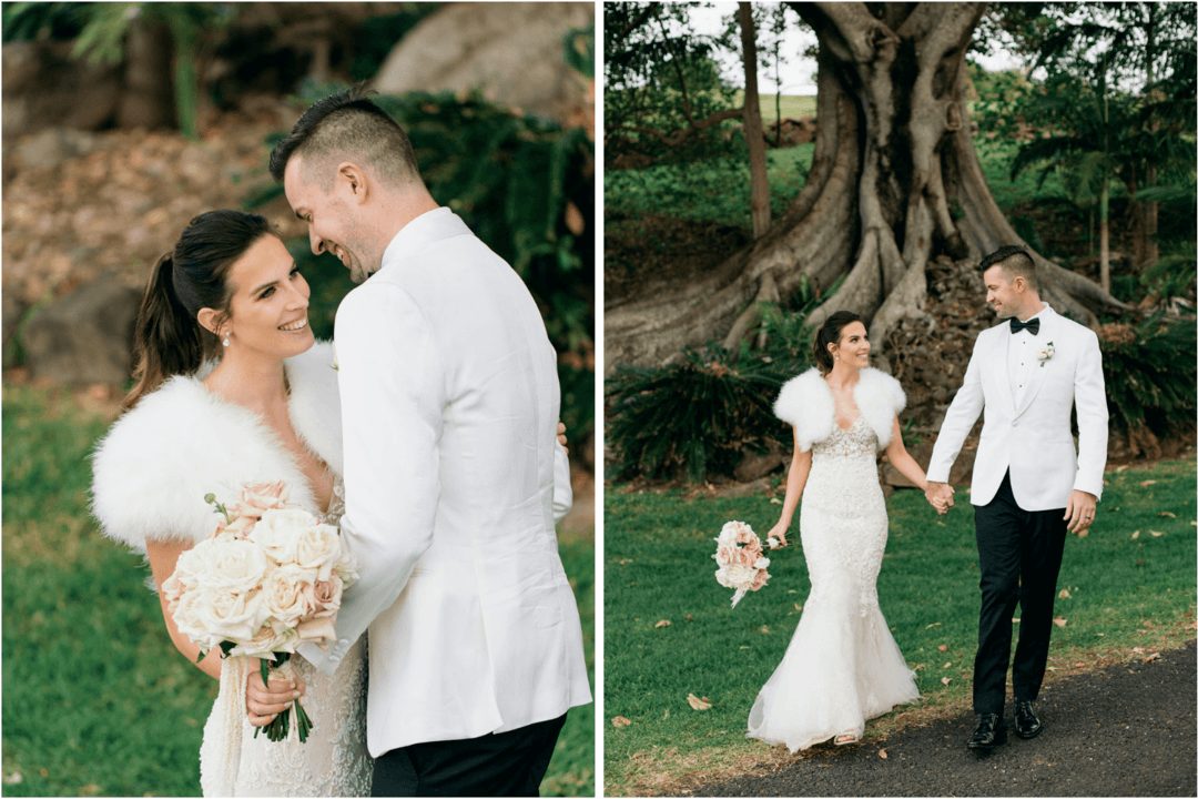 beaded wedding dress at Caitlin & Daniel's wedding