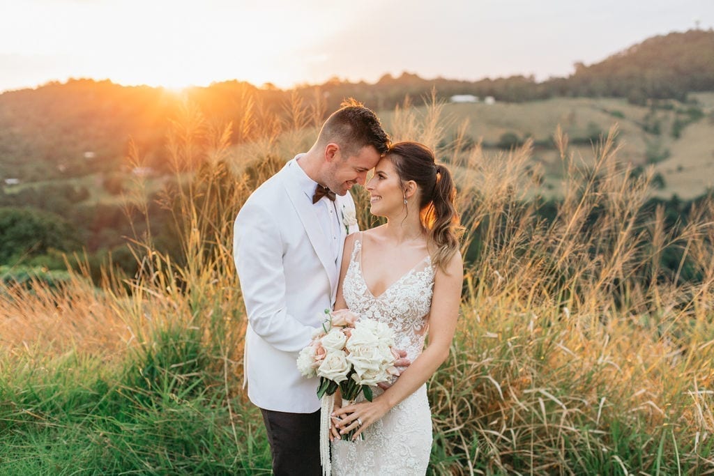 Caitlin and daniel - Bride wears a beaded wedding dress