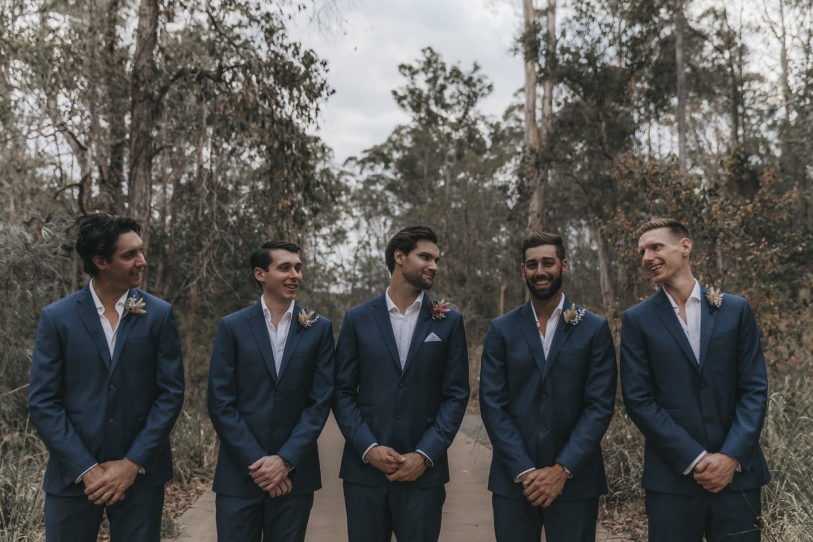 James and his groomsmen at his Walkabout Creek Wedding