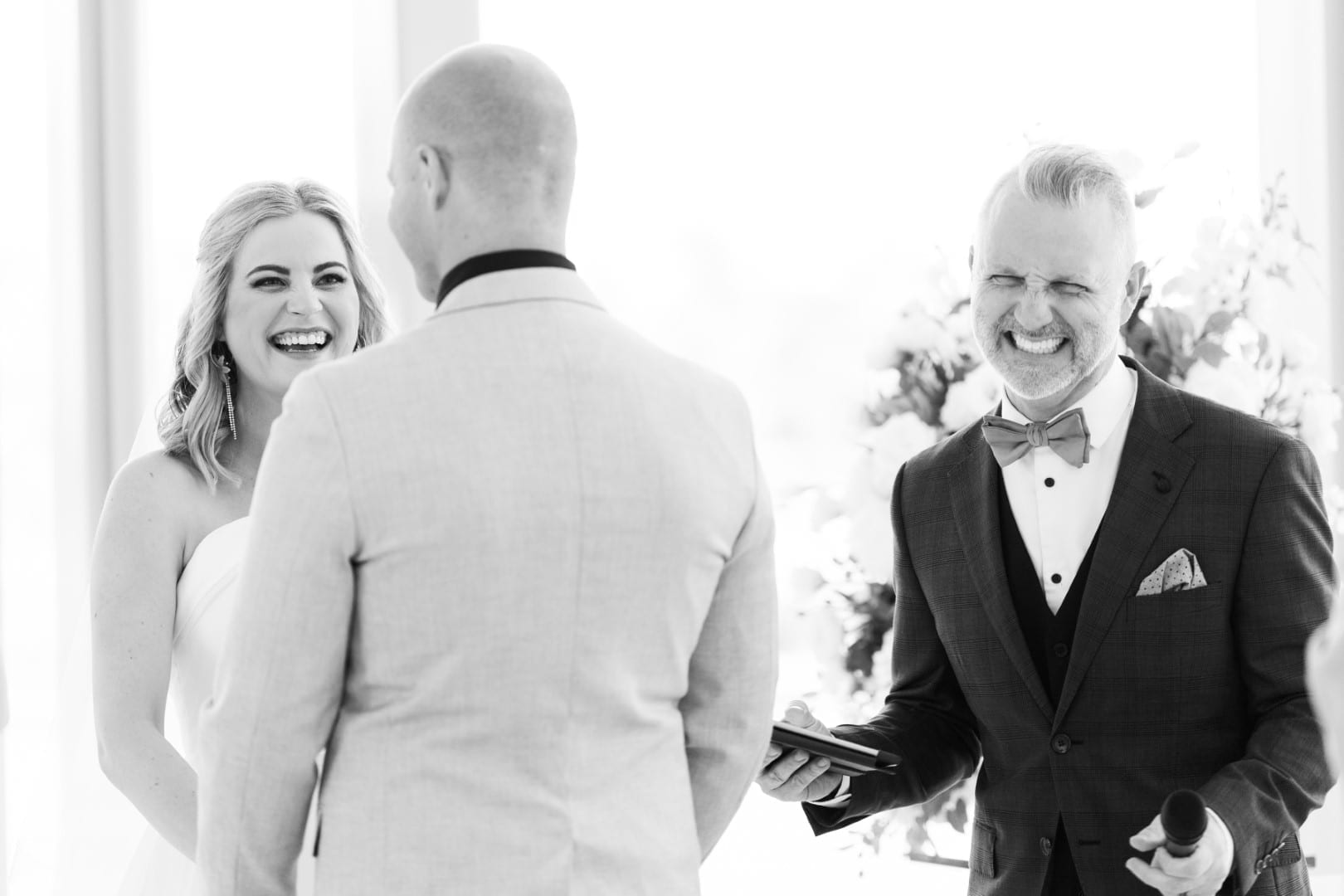 All smiles with celebrant Married By Jake