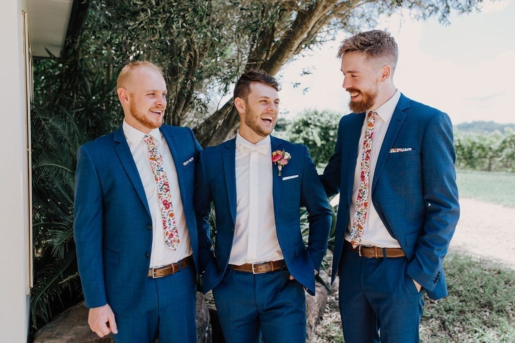 Groom Zach and his groomsmen