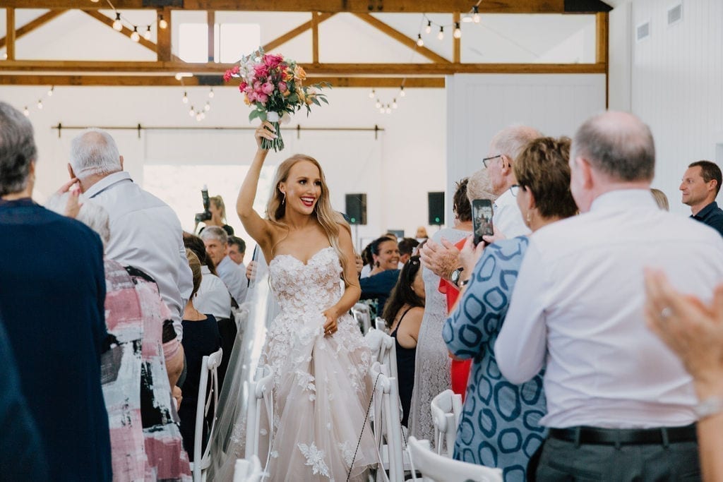 Bride with family and friends