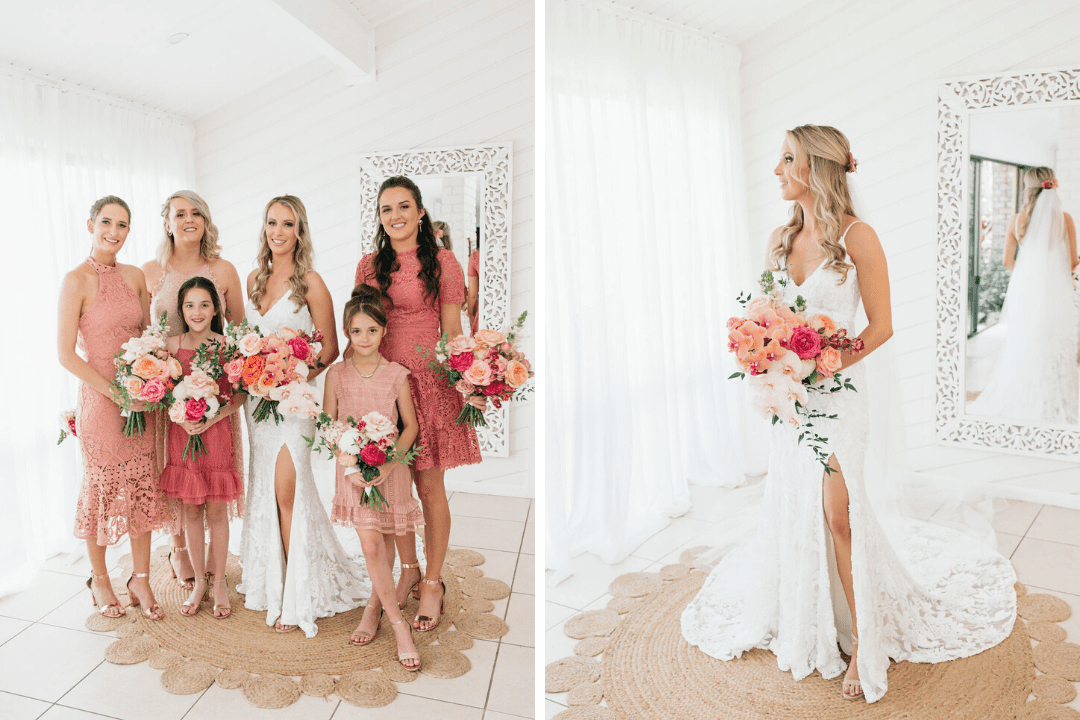 bohemian byron wedding