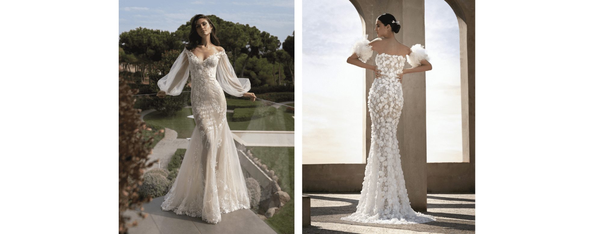 wedding dresses with puffy sleeves