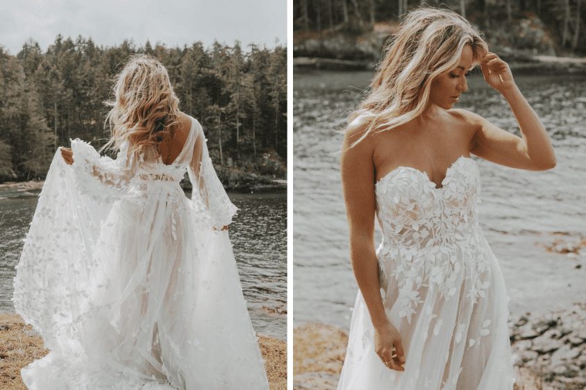 all who wander boho wedding dress 