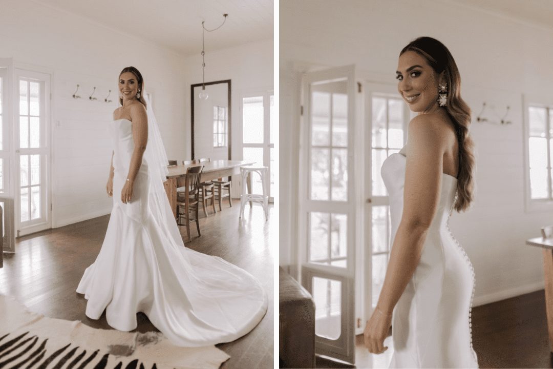 Modern Pronovias Oberon Bride Byron Bay