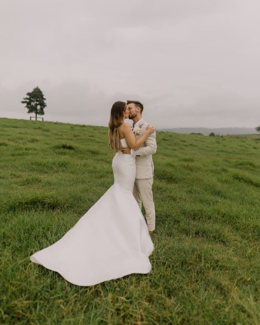 Modern Pronovias Oberon Bride Byron Bay