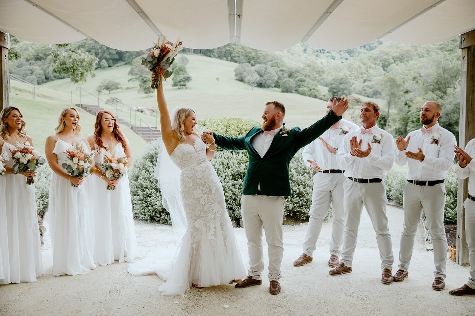 Cowbell Creek Pronovias Real Bride Rustic Country Wedding