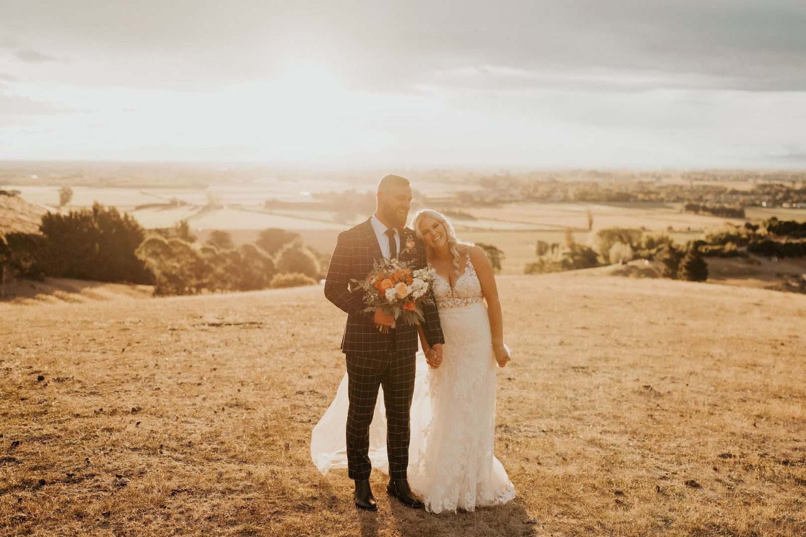 New Zealand Country Wedding Enzoani Real Bride