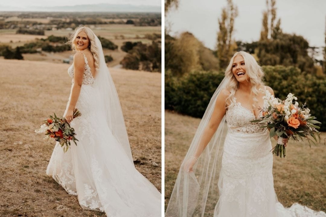 New Zealand Country Wedding Enzoani Real Bride