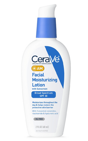 CeraVe® AM Face Moisturizer SPF 30 Oil-Free Cream with Sunscreen